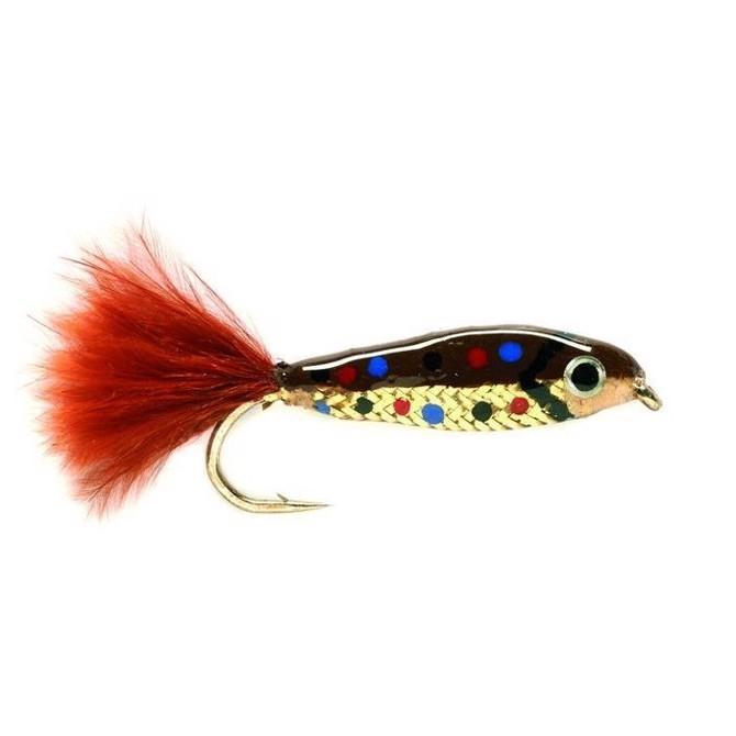 Minnow Brun Put & Take Flue til Fiskeefterligning