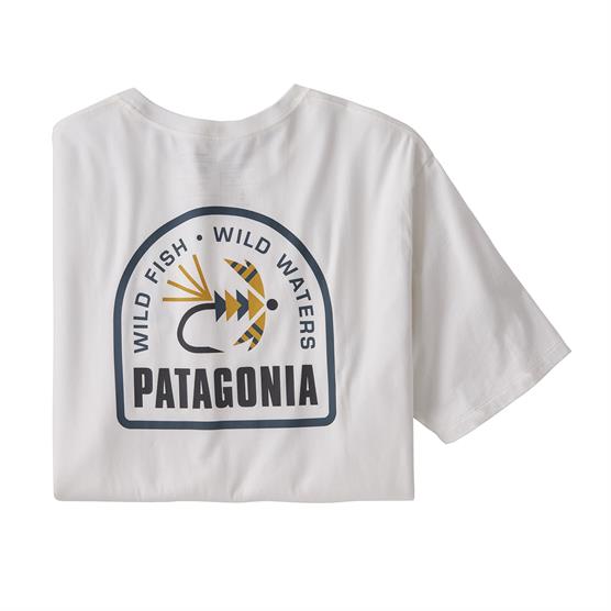 Patagonia M Soft Hackle Organic T Shirt White