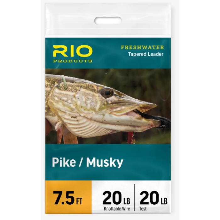 Pike Musky Tapered Leader 7,5ft fra Rio