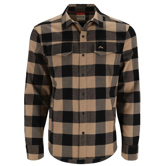 Gallatin Flannel Skjorte Cork Buffalo Check fra Simms