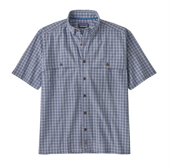 Patagonia Mens Island Hopper Shirt Threadfin Current Blue